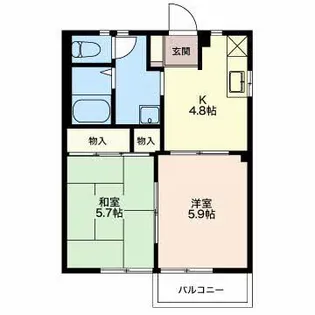 サンライフ軽井沢【1階】の間取り