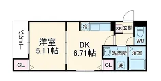 ジーメゾン東成瀬イースト【2階】の間取り