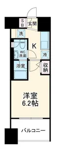 クレストフォルム大阪天満橋【11階】の間取り
