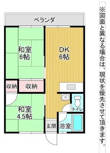 コーポ大江【2階】の間取り