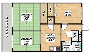 入江マンション【3階】の間取り