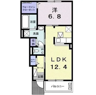 クレスト メゾン【1階】の間取り