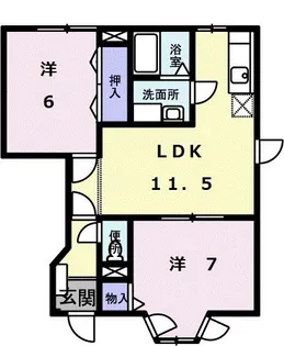 光シャトー【1階】の間取り