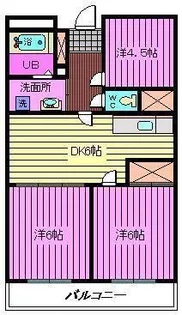 ロイヤルクレスト【2階】の間取り
