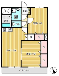 ドリームマンション【3階】の間取り