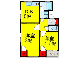 サンハイムハラダ【2階】の間取り