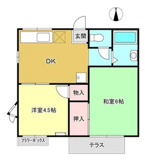 ファミーユ瀬谷【2階】の間取り