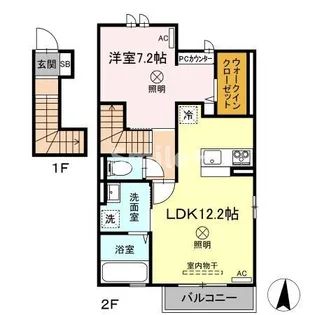 オリーブ【2階】の間取り
