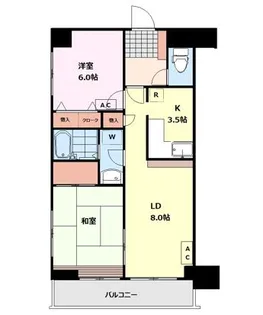 ソネット上池袋【2階】の間取り