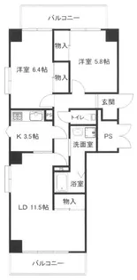 グリーンヴィラ東川口【2階】の間取り