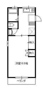 シティハイム【1階】の間取り