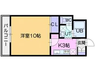 アパートメントハウスキャロル【2階】の間取り