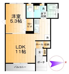 Jハイツ【1階】の間取り