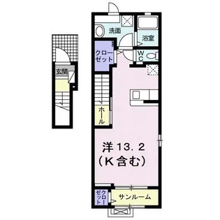 ロイヤル宮浦【2階】の間取り