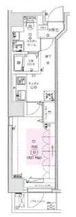 ベルジューレ錦糸町【7階】の間取り