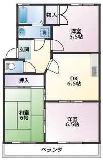 パルティーレA【2階】の間取り
