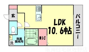 アンプルール茶谷【1階】の間取り