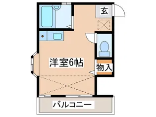 ジュネス生田【2階】の間取り