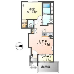 リヴィエール IV【1階】の間取り