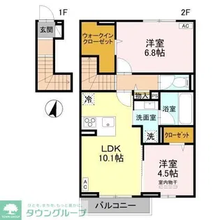 Plumeria【2階】の間取り
