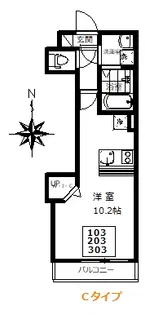 Best Stage 小手指4丁目【2階】の間取り