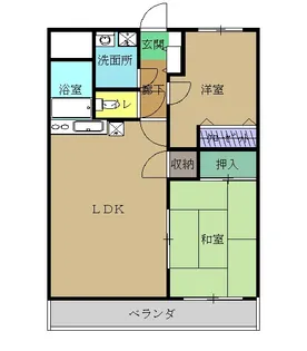 ドミール三川I【2階】の間取り