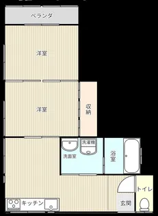 クリーンハイツ桜ヶ丘【2階】の間取り