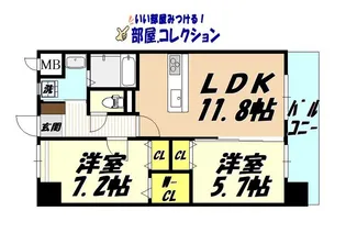 リオ・グランデ【9階】の間取り