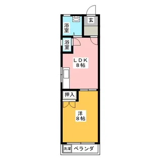 コーポ小沢【3階】の間取り
