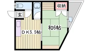 東口ハイツ【2階】の間取り