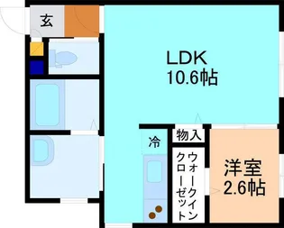 J-CREST東兼六 A棟【1階】の間取り