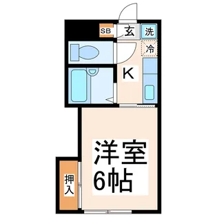 スカイコーポ【2階】の間取り
