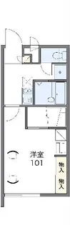 レオパレスRyu【1階】の間取り