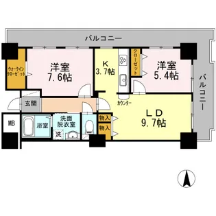 品川シーサイドビュータワーII【18階】の間取り