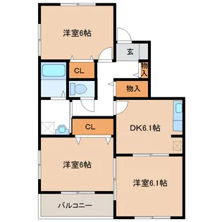 ひまわり【1階】の間取り