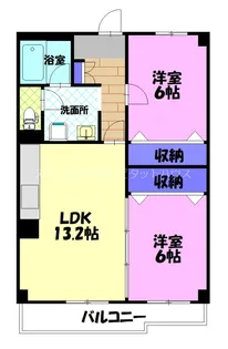 カーサ・エルドラード【6階】の間取り