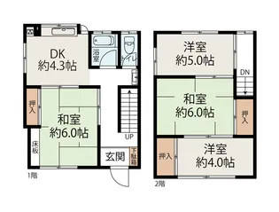 兵庫県伊丹市美鈴町3【一戸建】の間取り