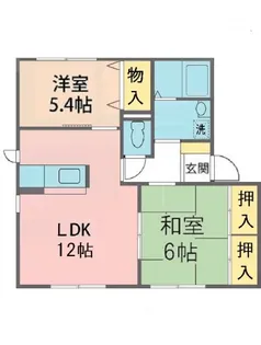 高木一番館F棟【2階】の間取り
