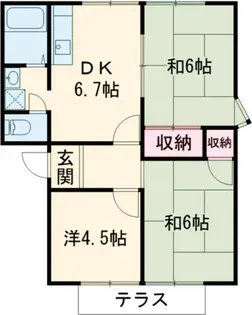 熊本県熊本市南区田迎2【アパート】の間取り