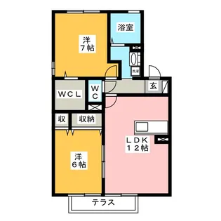 ベルドミール C棟【1階】の間取り