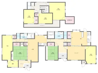 福島県いわき市中央台鹿島3【一戸建】の間取り