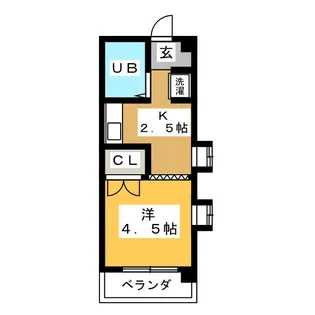 ザイテツマンション【1階】の間取り