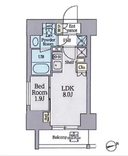 クレストコート上野【10階】の間取り