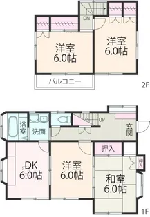 神奈川県相模原市緑区橋本8【一戸建】の間取り