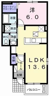 メゾン南新田I【1階】の間取り