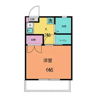 ナルミハイツ緑【1階】の間取り