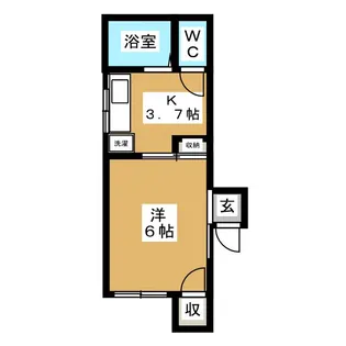 スーピックおくの【2階】の間取り