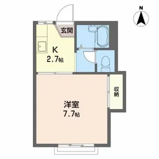 カーム クウォーターB【2階】の間取り
