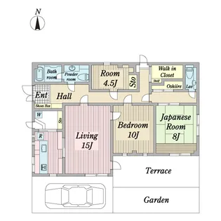 コンフォート桃井【1階】の間取り