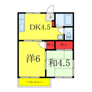 チェリーハイツ【2階】の間取り